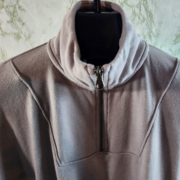 American Eagle Outfitters Ahh-Mazingly Soft 1/4 Zip Lavender Sweatshirt - Picture 4 of 11